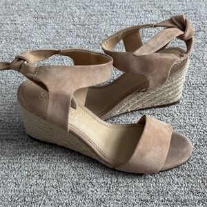Splendid Taupe Wedge Sandals
